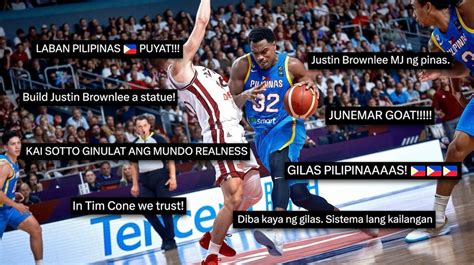 Best reactions to Gilas' win over world No. 6 Latvia in .